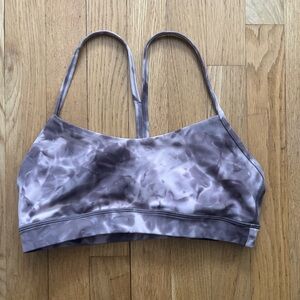 Lululemon Flow Y Nulu Bra Diamond Dye Mink Berry